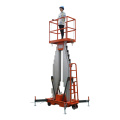 TUHE 4-14m Double Mast Hydraulic aluminum alloy lift double mast man lifts